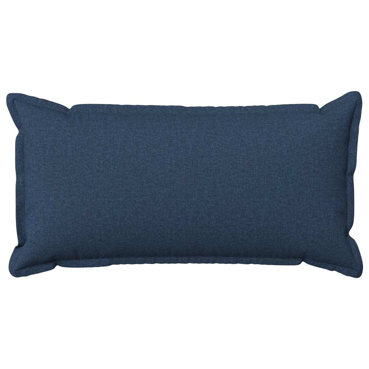 Cushion Cover 2 pcs HOUTEN Blue 40 x 80 cm Faux Linen