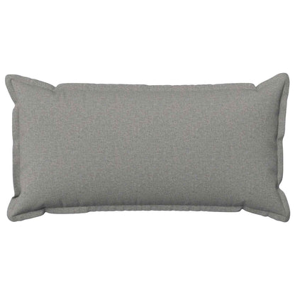 Cushion Cover 6 pcs HOUTEN Cloud Grey 40 x 80 cm Faux Linen