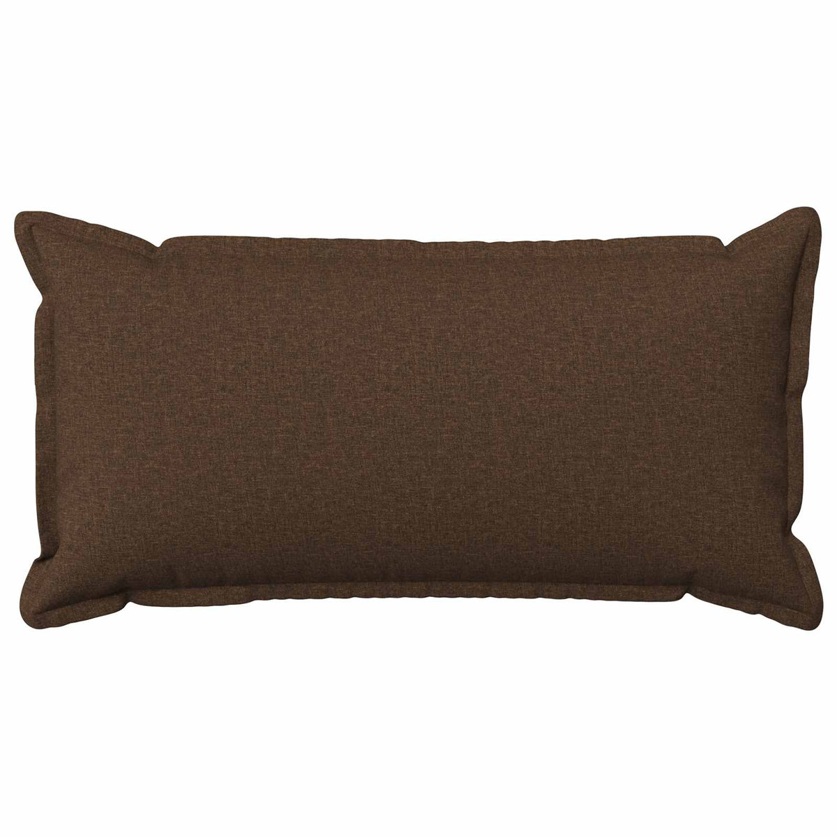 Cushion Cover 2 pcs HOUTEN Brown 40 x 80 cm Faux Linen