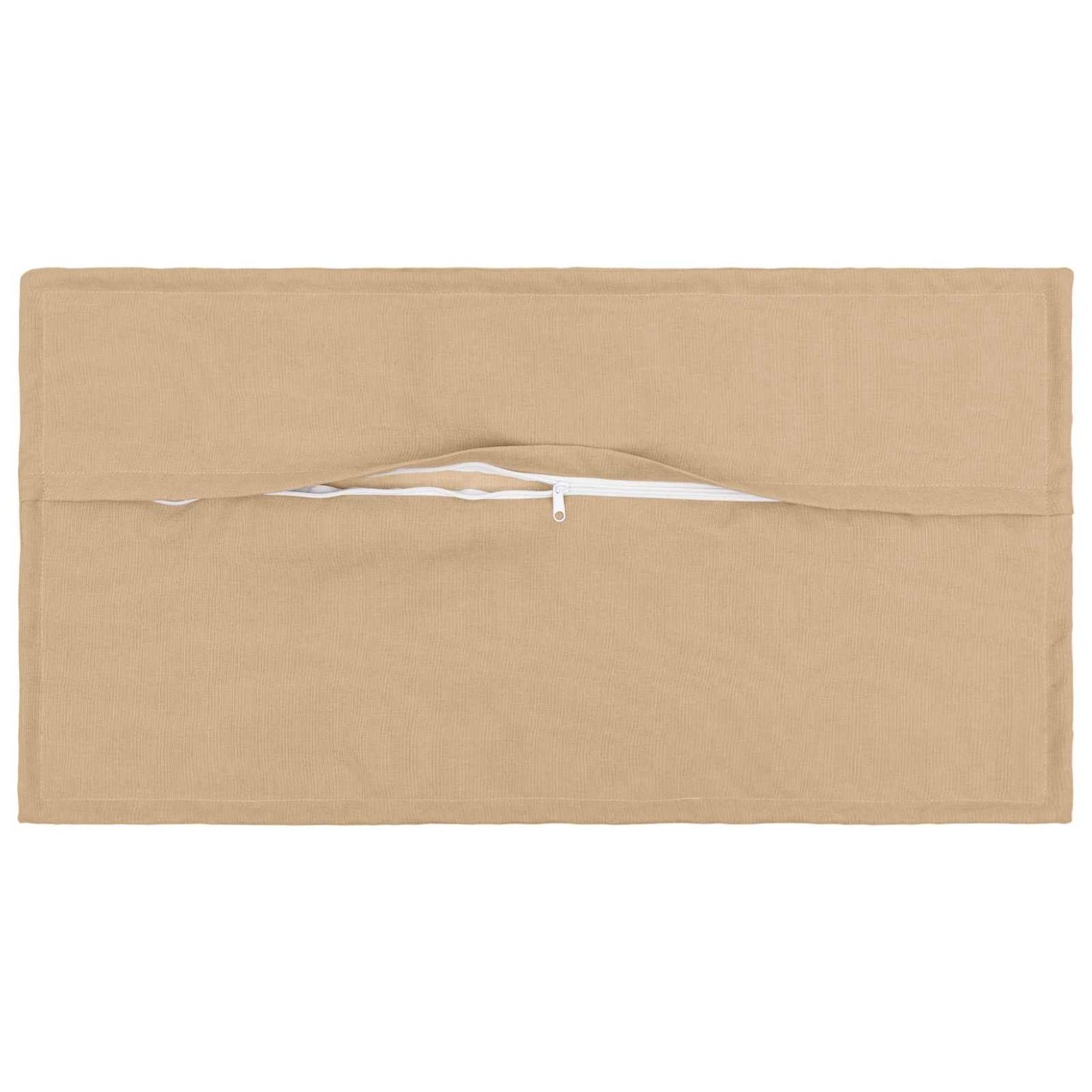 Cushion Cover 6 pcs HOUTEN Cream 40 x 80 cm Faux Linen