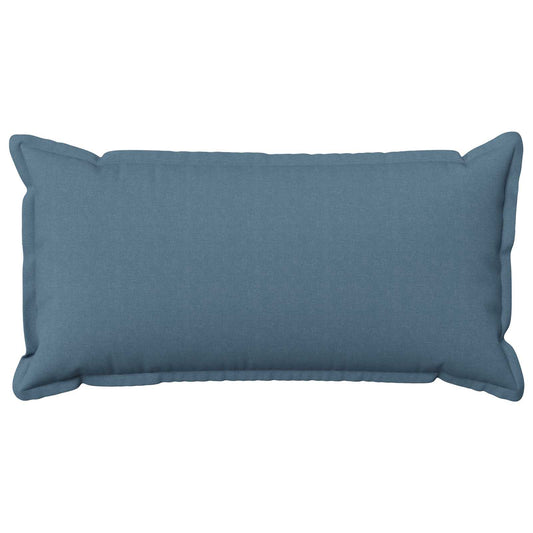 Cushion Cover 2 pcs HOUTEN Jeans Blue 40 x 80 cm Faux Linen
