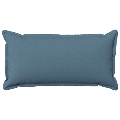 Cushion Cover 6 pcs HOUTEN Jeans Blue 40 x 80 cm Faux Linen