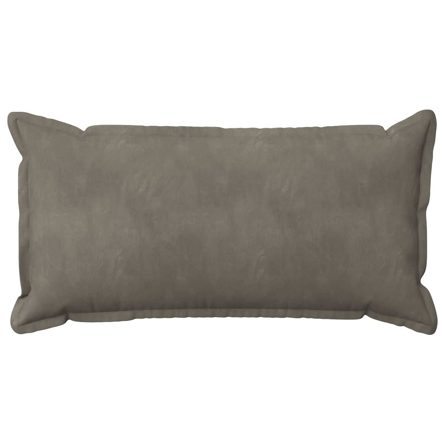 Cushion Cover 2 pcs HOUTEN Light Grey 40 x 80 cm Velvet