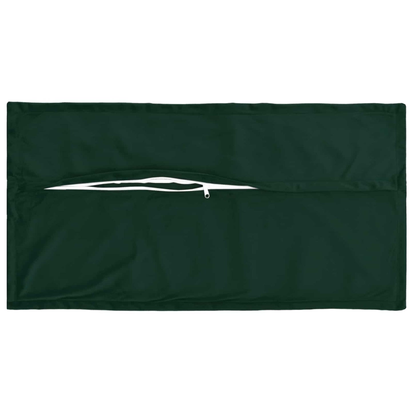 Cushion Cover 2 pcs HOUTEN Dark Green 40 x 80 cm Velvet
