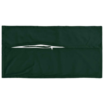 Cushion Cover 2 pcs HOUTEN Dark Green 40 x 80 cm Velvet