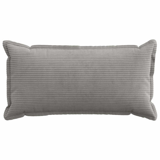 Cushion Cover 2 pcs HOUTEN Light Grey 40 x 80 cm Corduroy