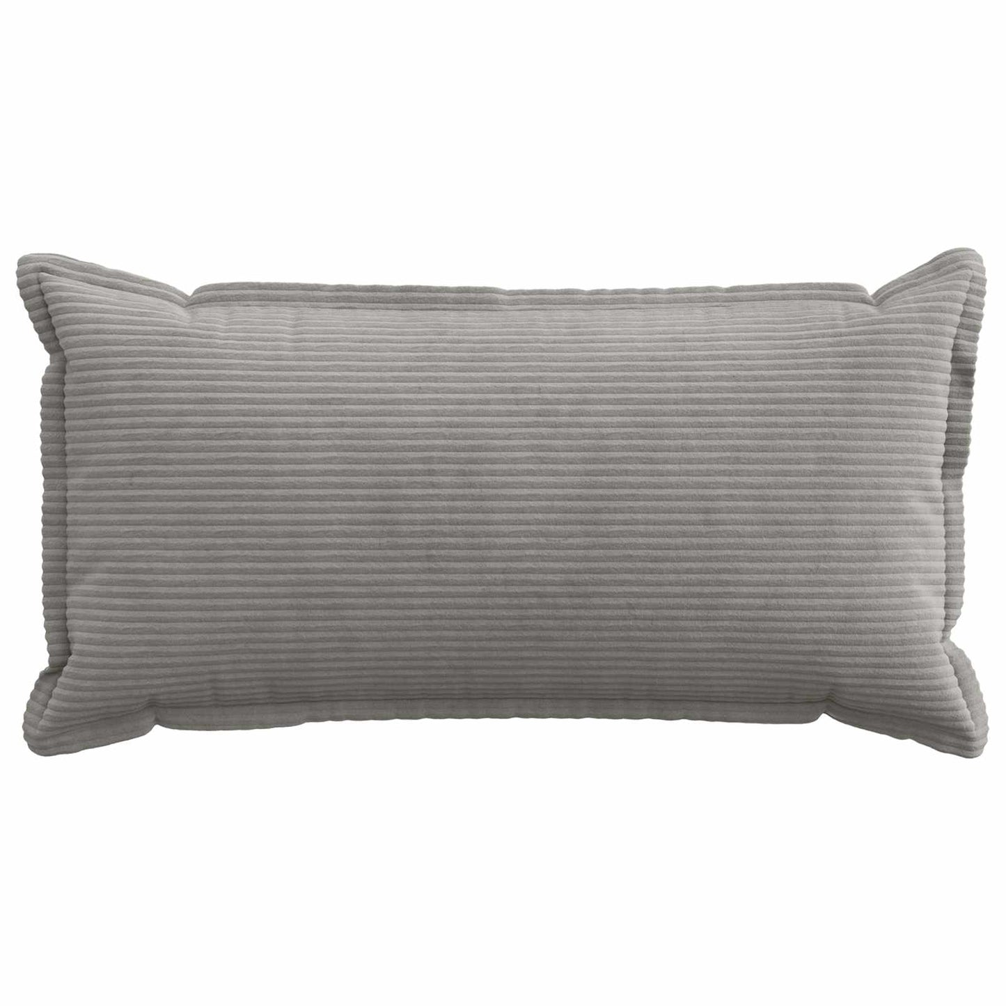 Cushion Cover 12 pcs HOUTEN Light Grey 40 x 80 cm Corduroy