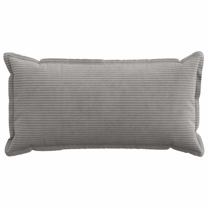 Cushion Cover 12 pcs HOUTEN Light Grey 40 x 80 cm Corduroy
