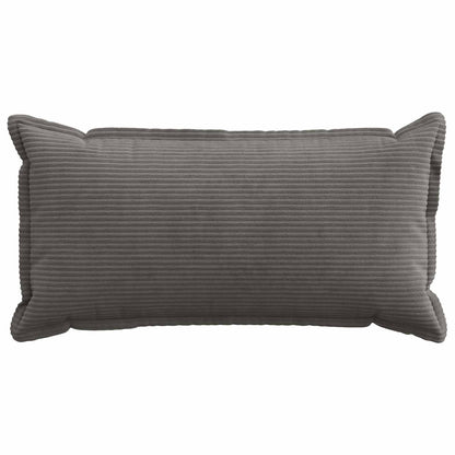 Cushion Cover 6 pcs HOUTEN Dark Grey 40 x 80 cm Corduroy