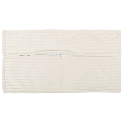 Cushion Cover 2 pcs HOUTEN Cream 40 x 80 cm Corduroy