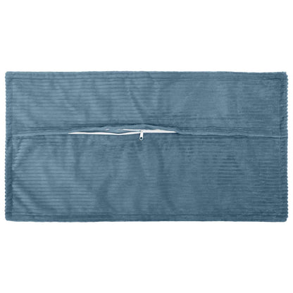 Cushion Cover 12 pcs HOUTEN Blue 40 x 80 cm Corduroy