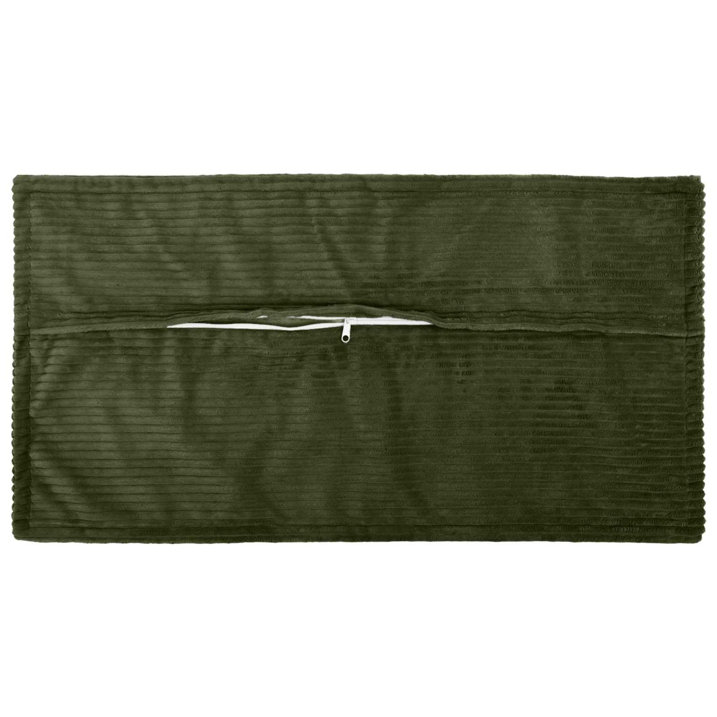 Cushion Cover 12 pcs HOUTEN Green 40 x 80 cm Corduroy