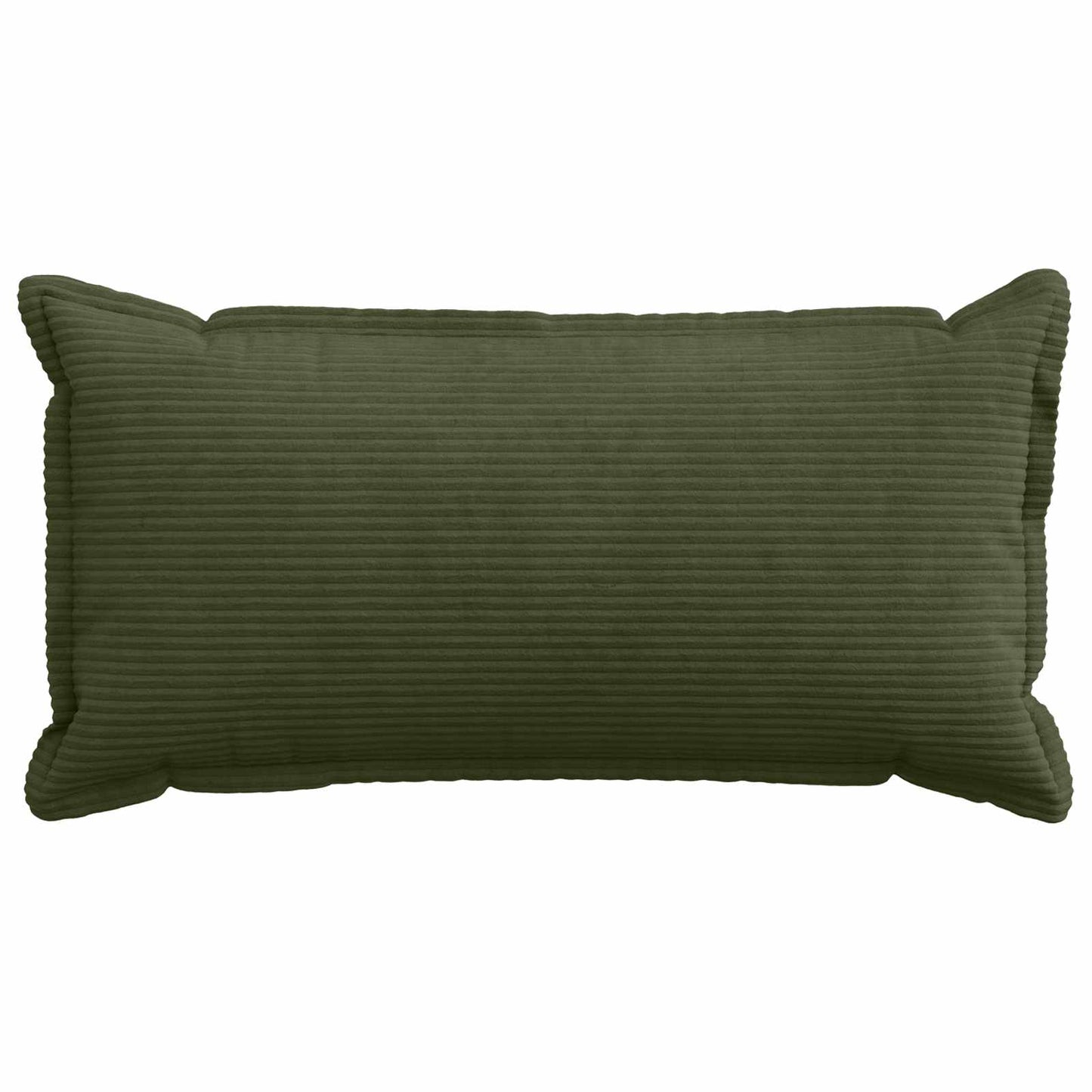 Cushion Cover 12 pcs HOUTEN Green 40 x 80 cm Corduroy