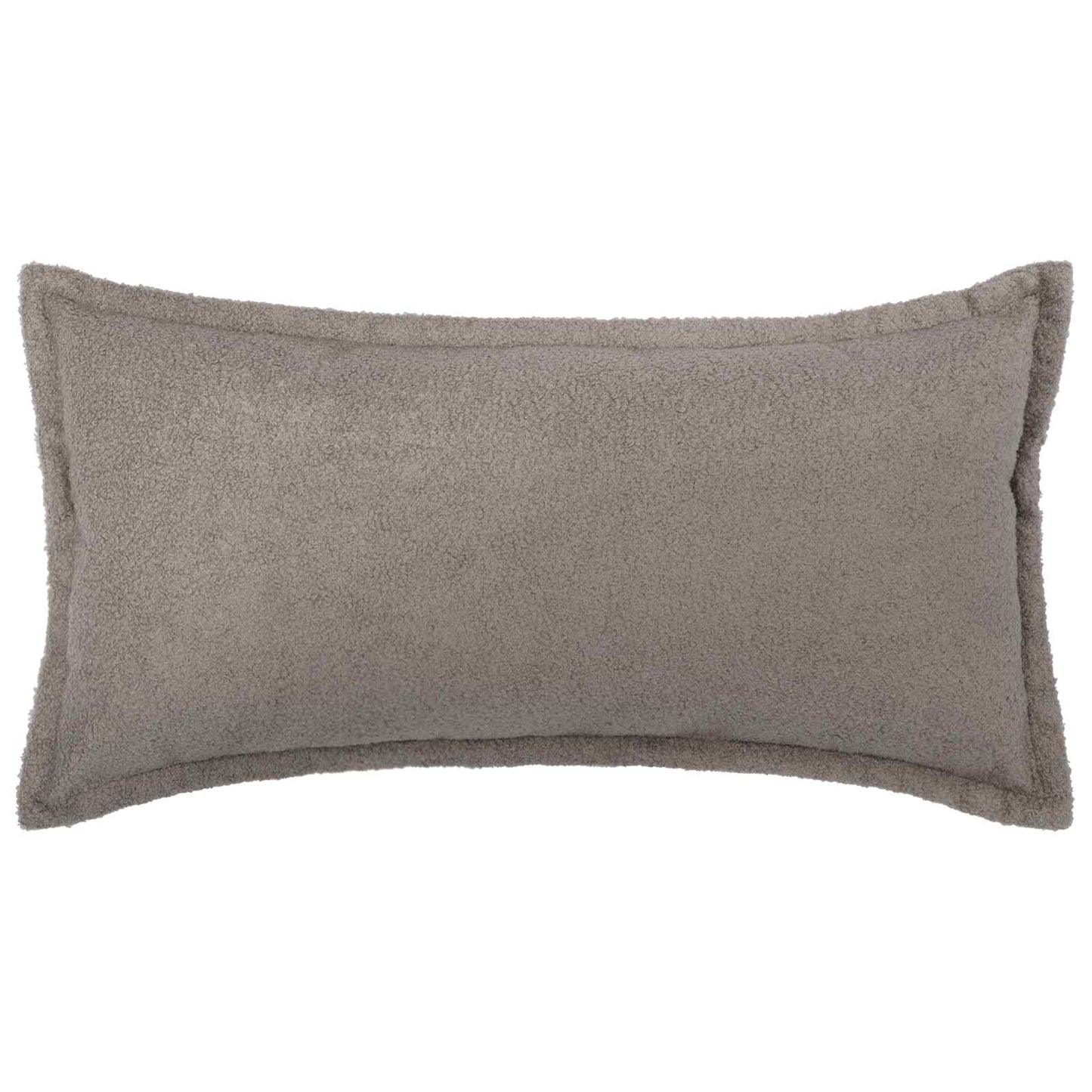 Cushion Cover 6 pcs HOUTEN Light Grey 40 x 80 cm Bouclé