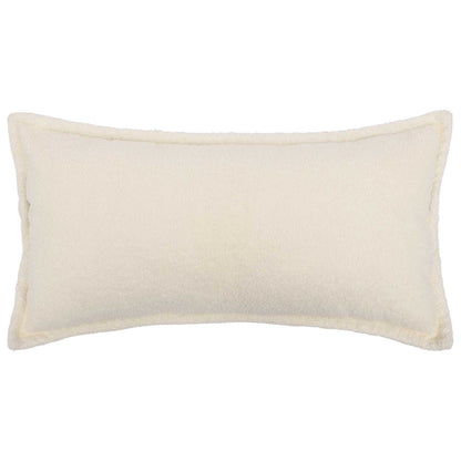 Cushion Cover 2 pcs HOUTEN Cream 40 x 80 cm Bouclé
