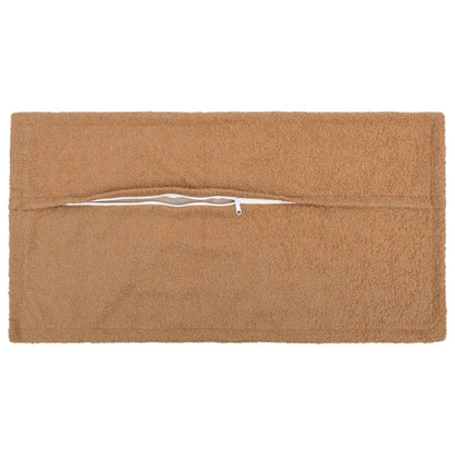 Cushion Cover 2 pcs HOUTEN Beige 40 x 80 cm Bouclé