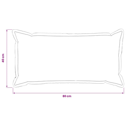 Cushion Cover 2 pcs HOUTEN Beige 40 x 80 cm Bouclé