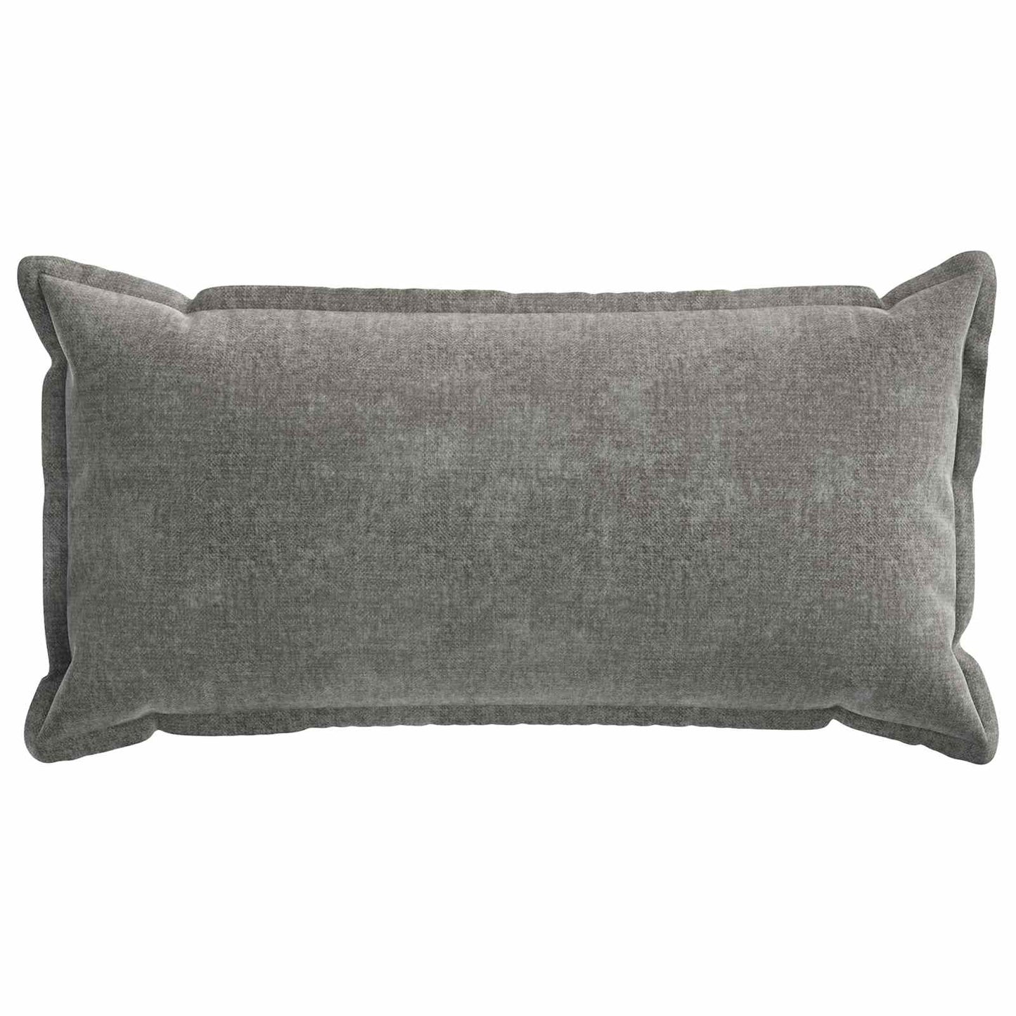 Cushion Cover 2 pcs HOUTEN Dark Grey 40 x 80 cm Chenille Fabric
