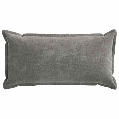 Cushion Cover 2 pcs HOUTEN Dark Grey 40 x 80 cm Chenille Fabric