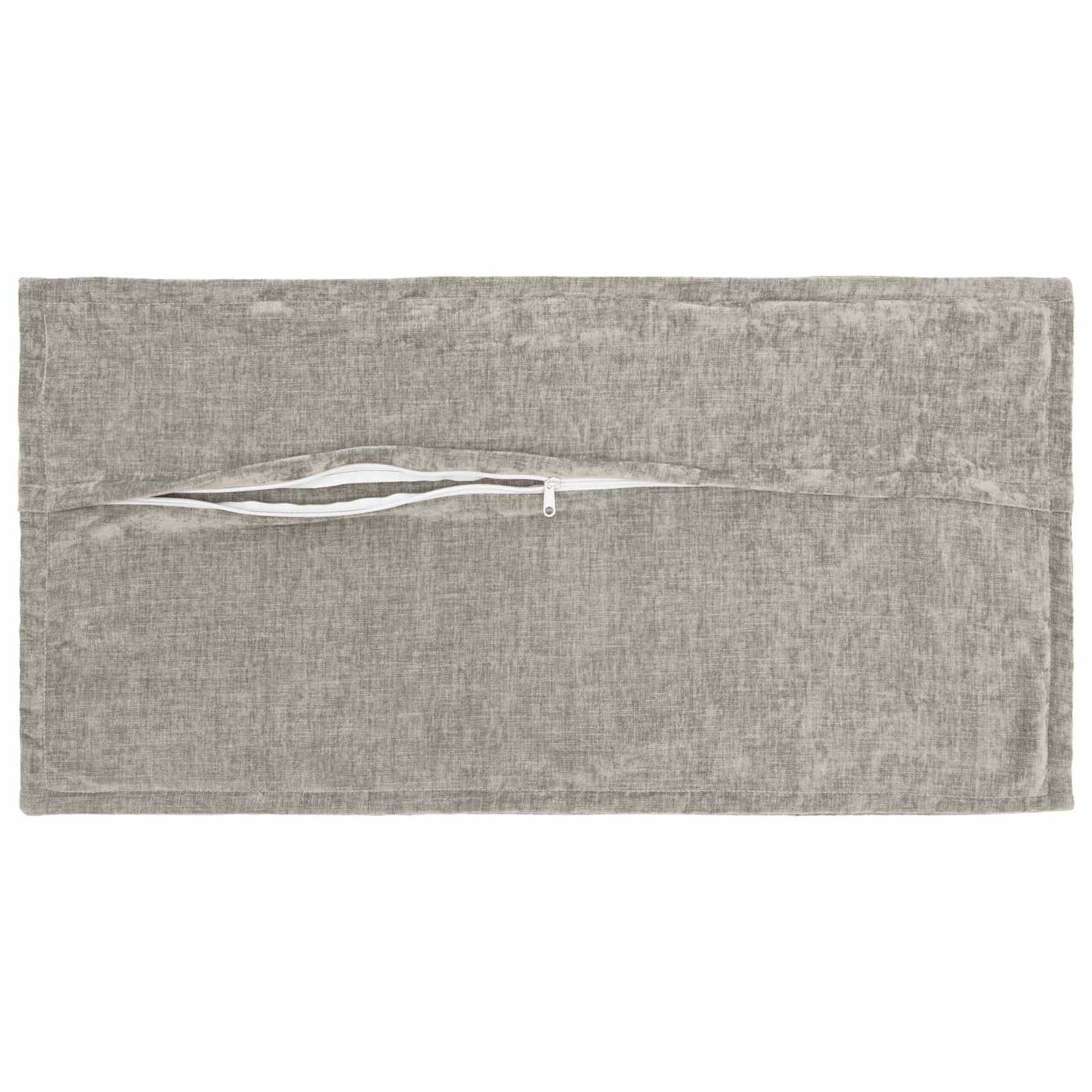 Cushion Cover 2 pcs HOUTEN Light Grey 40 x 80 cm