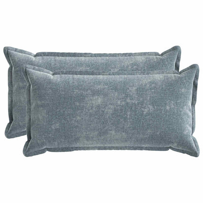 Cushion Cover 2 pcs HOUTEN Light Blue 40 x 80 cm