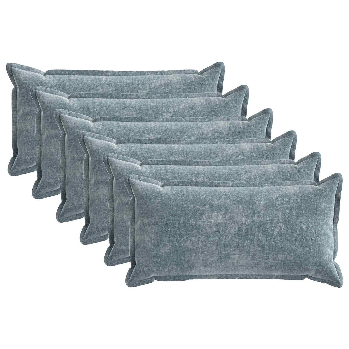 Cushion Cover 6 pcs HOUTEN Light Blue 40 x 80 cm