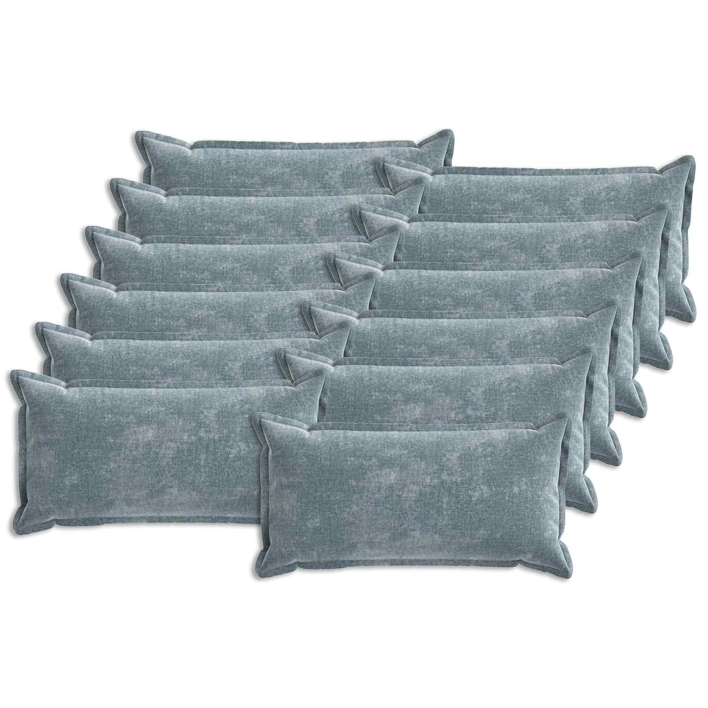 Cushion Cover 12 pcs HOUTEN Light Blue 40 x 80 cm