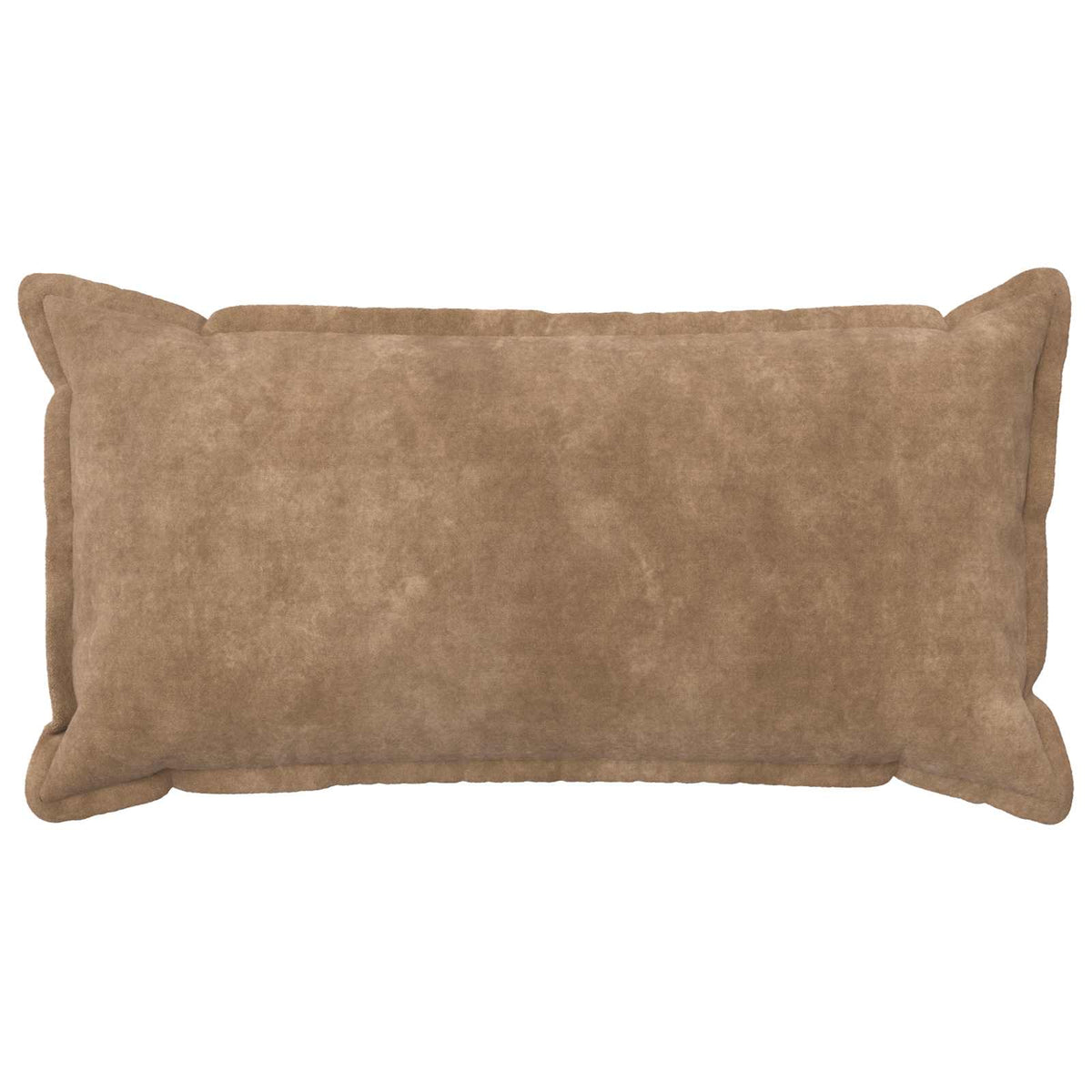 Cushion Cover 2 pcs HOUTEN Taupe 40 x 80 cm Microfiber Fleece