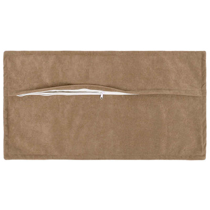 Cushion Cover 6 pcs HOUTEN Taupe 40 x 80 cm Microfiber Fleece