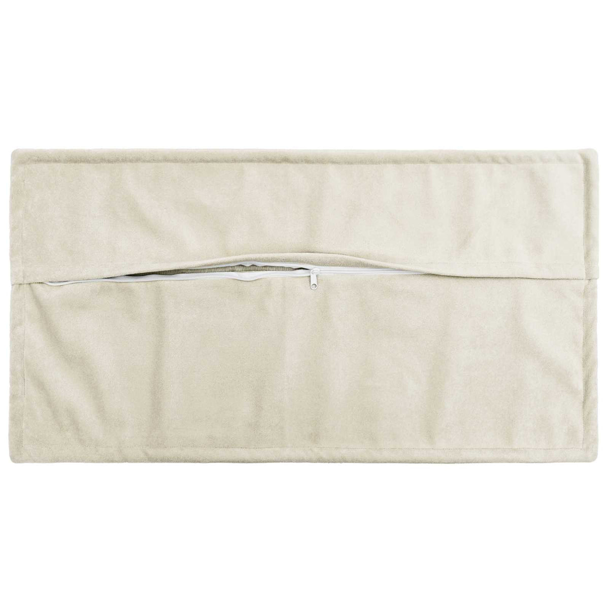 Cushion Cover 2 pcs HOUTEN Cream 40 x 80 cm Microfiber Fleece