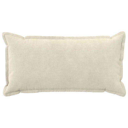 Cushion Cover 2 pcs HOUTEN Cream 40 x 80 cm Microfiber Fleece