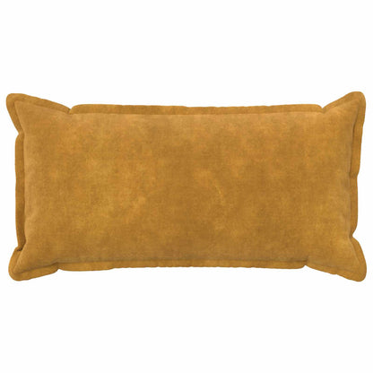 Cushion Cover 2 pcs HOUTEN Yellow 40 x 80 cm Microfiber Fleece