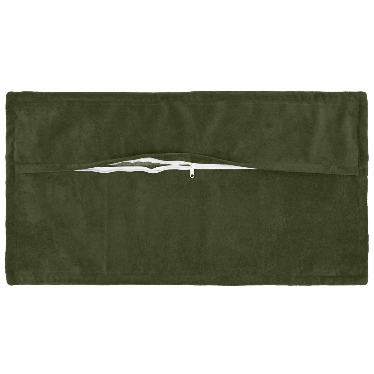 Cushion Cover 2 pcs HOUTEN Green 40 x 80 cm Microfiber Fleece