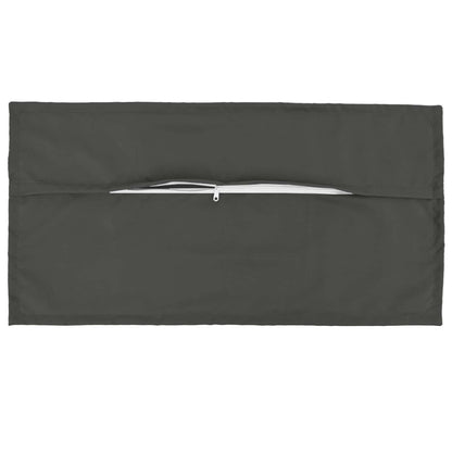Cushion Cover 2 pcs HOUTEN Anthracite 40 x 80 cm Polyester
