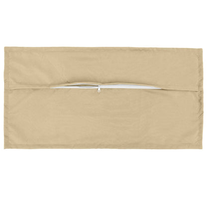 Cushion Cover 2 pcs HOUTEN Beige 40 x 80 cm Polyester