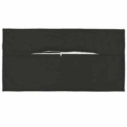 Cushion Cover 2 pcs HOUTEN Black 40 x 80 cm Polyester