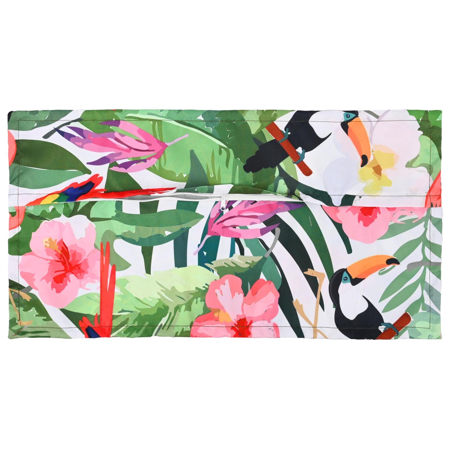 Cushion Cover 6 pcs HOUTEN Black 40 x 80 cm Polyester