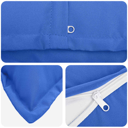Cushion Cover 2 pcs HOUTEN Royal Blue 40 x 80 cm Polyester