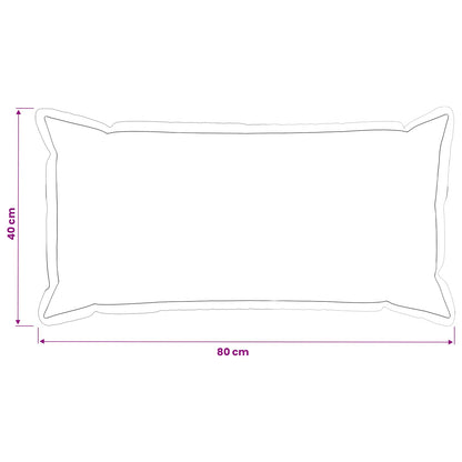 Cushion Cover 12 pcs HOUTEN Cream 40 x 80 cm Polyester