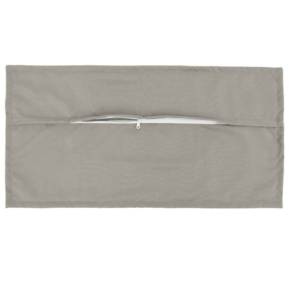 Cushion Cover 2 pcs HOUTEN Grey 40 x 80 cm Polyester