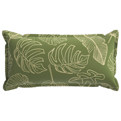 Cushion Cover 2 pcs HOUTEN Leaf Design 40 x 80 cm Polyester