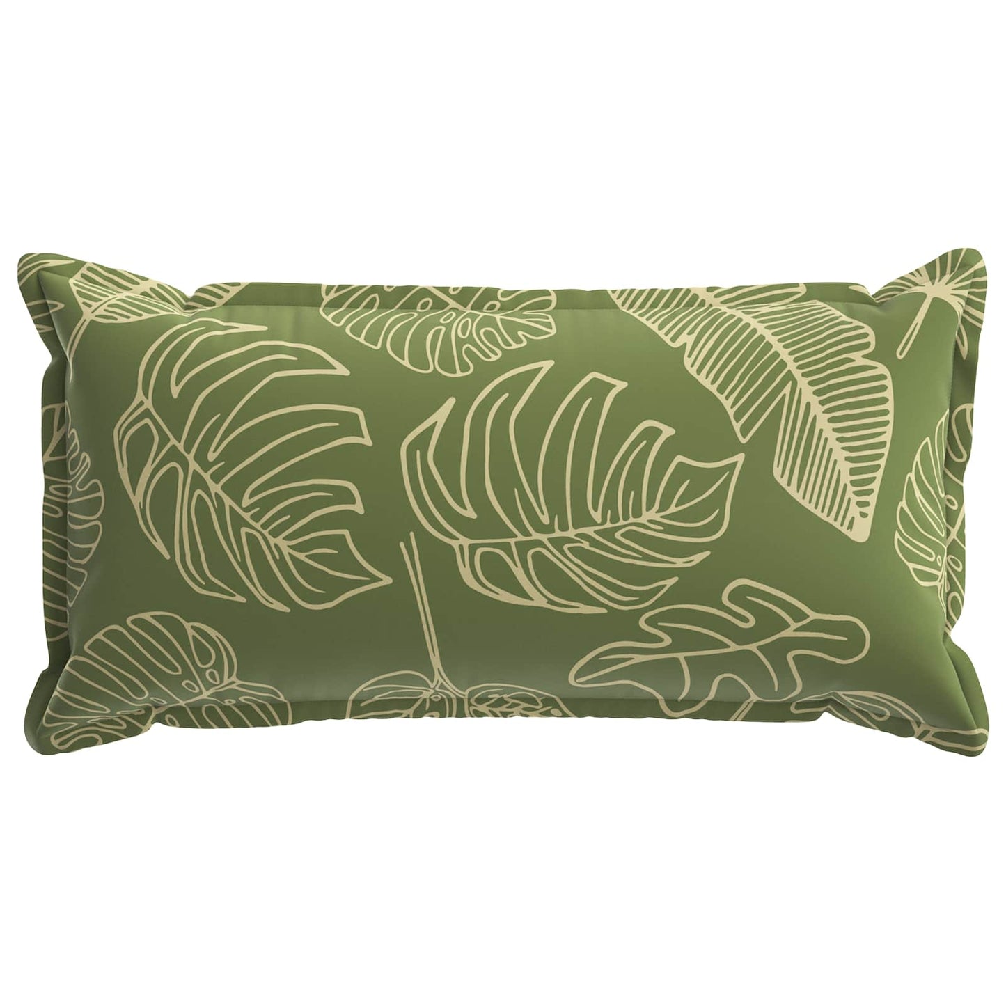 Cushion Cover 12 pcs HOUTEN Leaf Design 40 x 80 cm Polyester