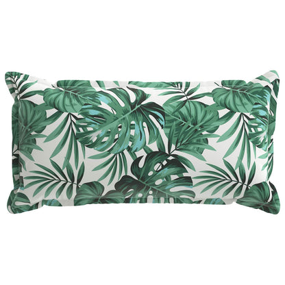 Cushion Cover 2 pcs HOUTEN Leaf Pattern 40 x 80 cm Polyester