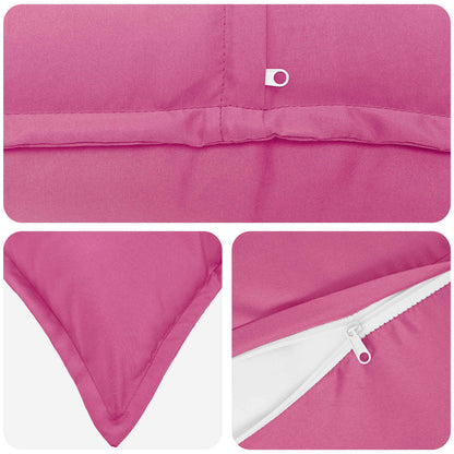Cushion Cover 2 pcs HOUTEN Pink 40 x 80 cm Polyester