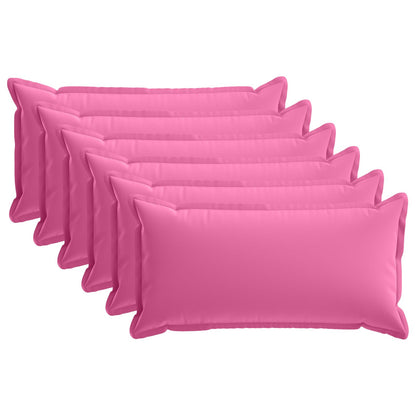 Cushion Cover 6 pcs HOUTEN Pink 40 x 80 cm Polyester