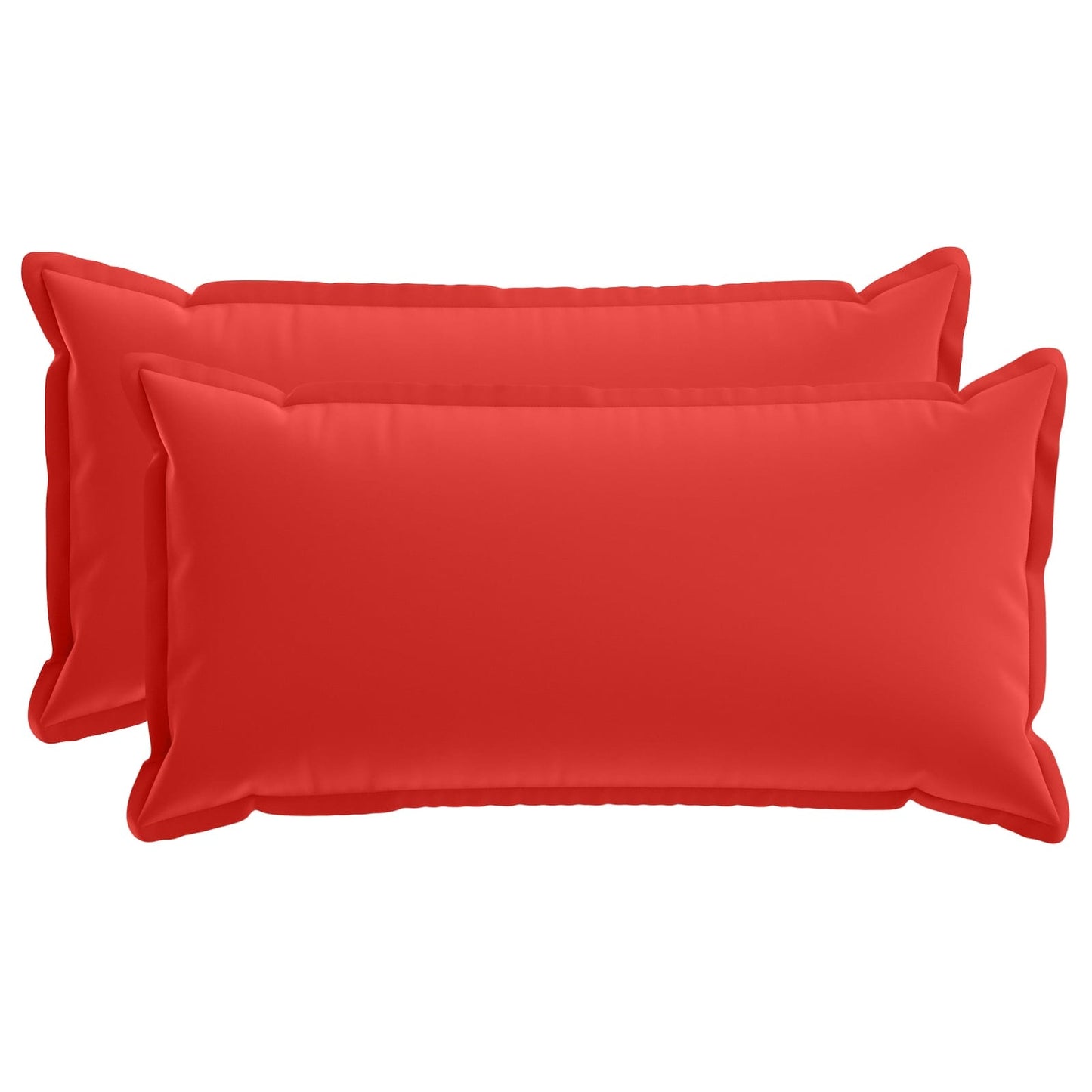 Cushion Cover 2 pcs HOUTEN Red 40 x 80 cm Polyester