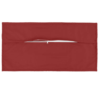 Cushion Cover 12 pcs HOUTEN Wine Red 40 x 80 cm Polyester