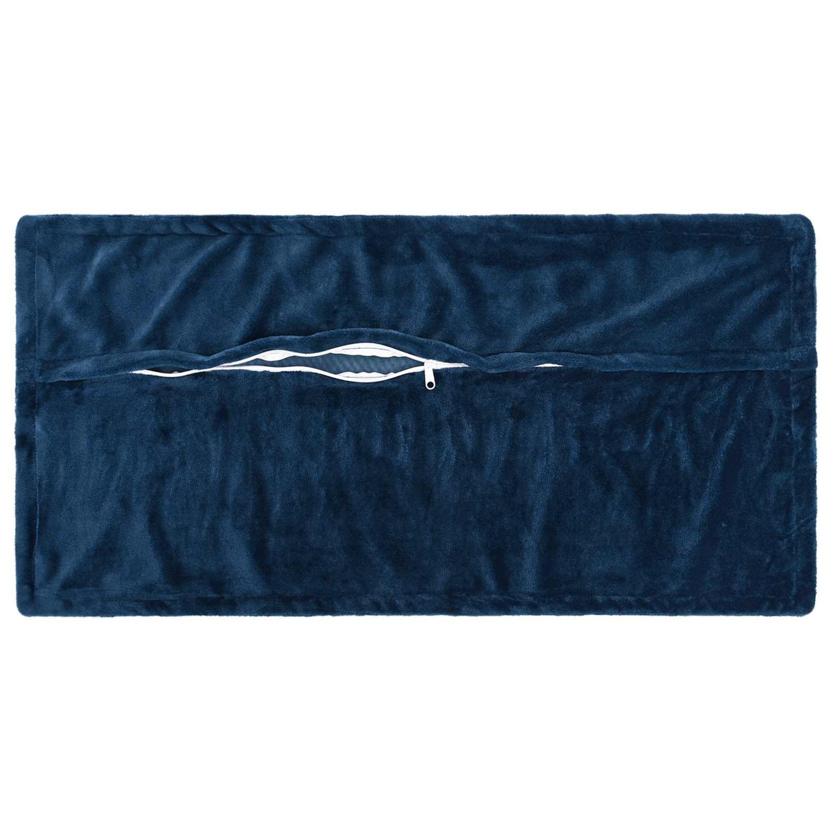 Cushion Cover 6 pcs HOUTEN Navy Blue 40 x 80 cm Flannel