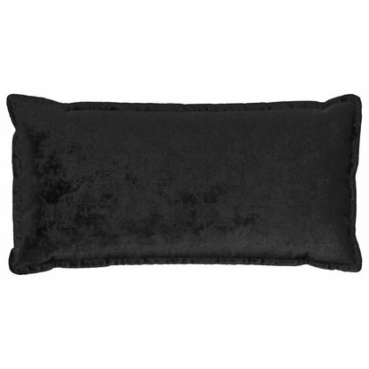 Cushion Cover 2 pcs HOUTEN Black 40 x 80 cm Flannel