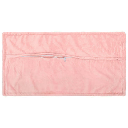 Cushion Cover 6 pcs HOUTEN Pink 40 x 80 cm Flannel